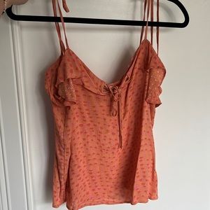 Blouse with adjustable straps